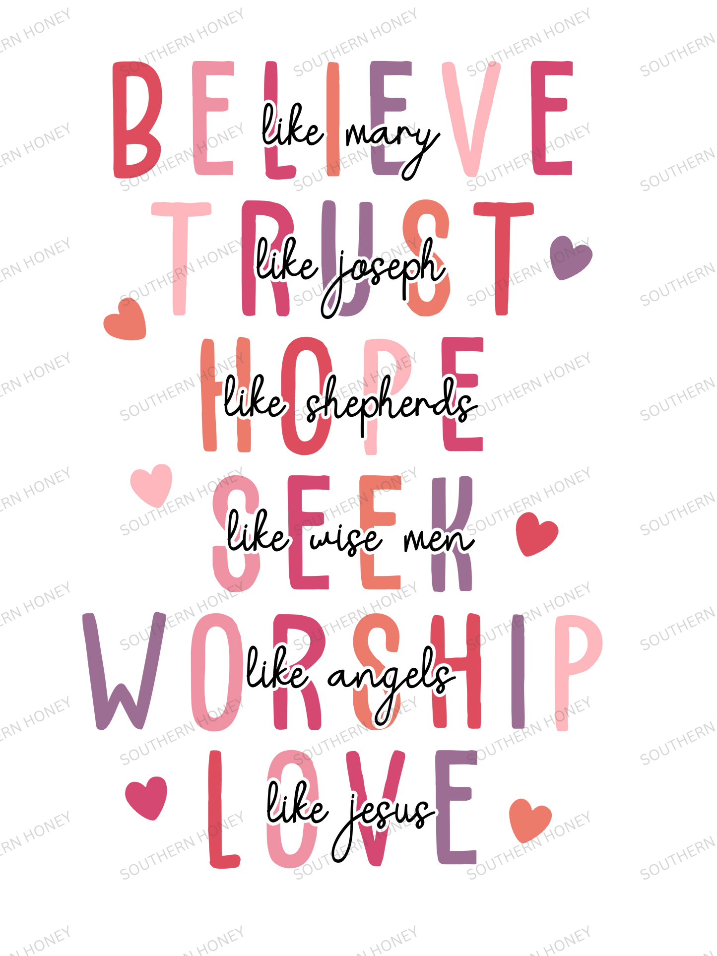 Valentine Believe like Mary