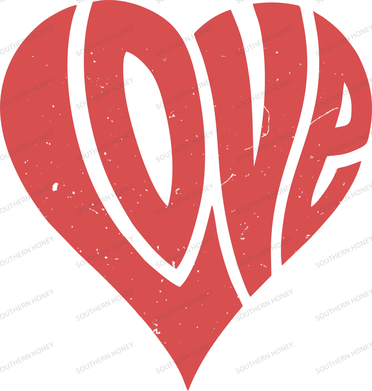 Valentine Groovy Heart Distressed