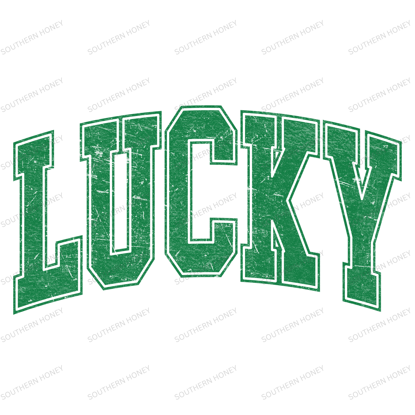 St. Patrick's Day Lucky Distressed