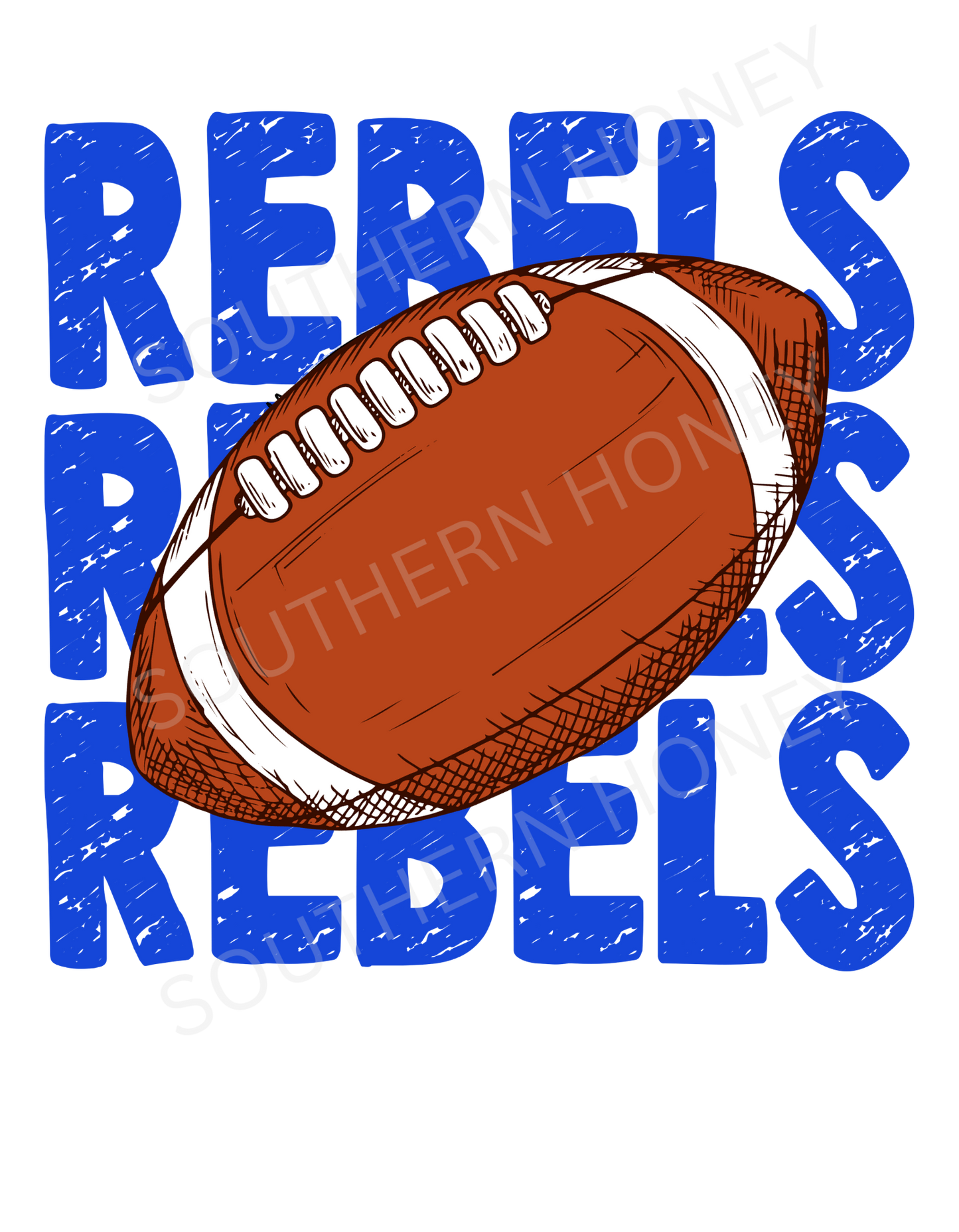 Rebels Football Stack Blue