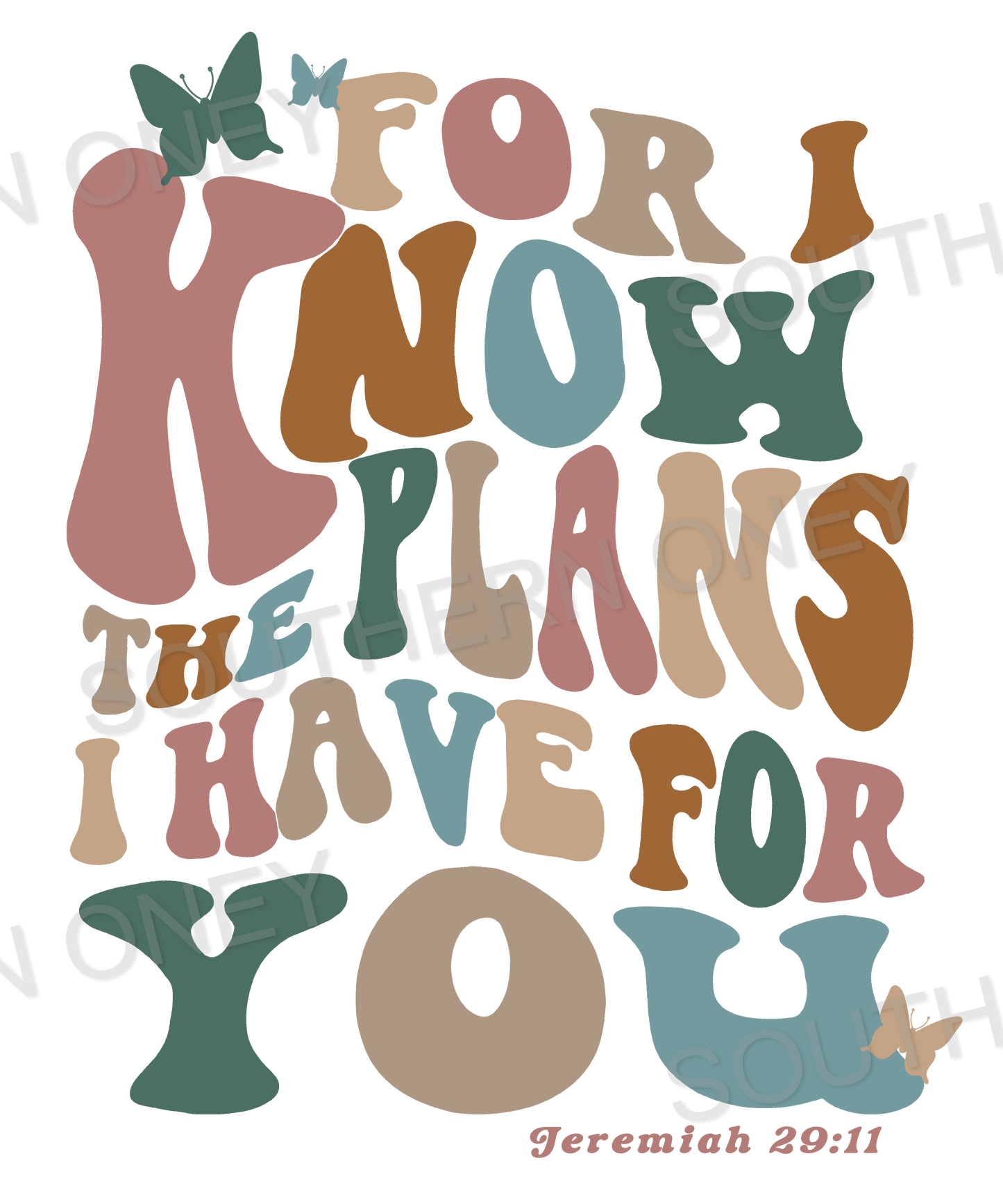 Jesus - I know the plans