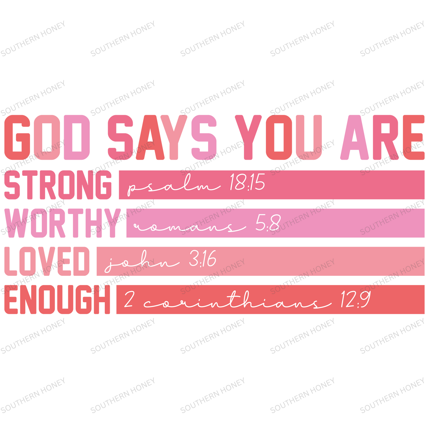 Valentine God Says you are
