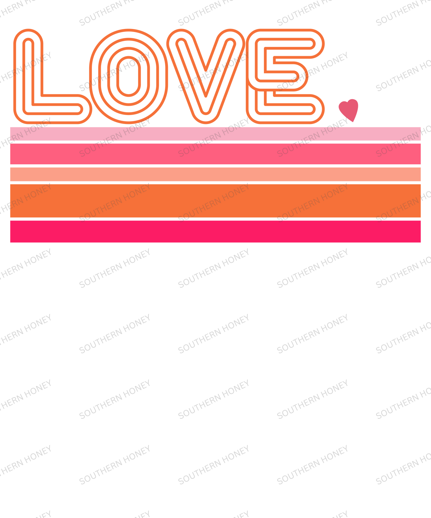 Valentine Love Striped