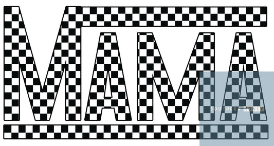 Trendy Checkered Mama