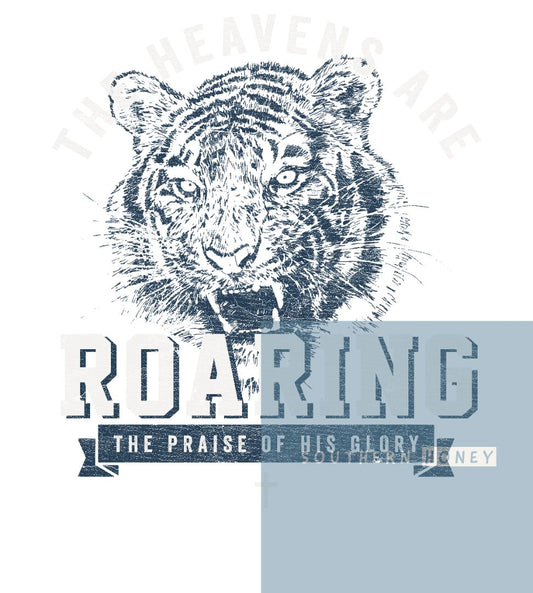 Jesus The Heavens are Roaring blue