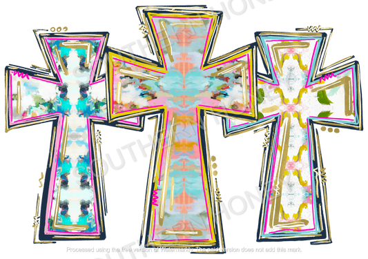 Jesus Easter Cross trio