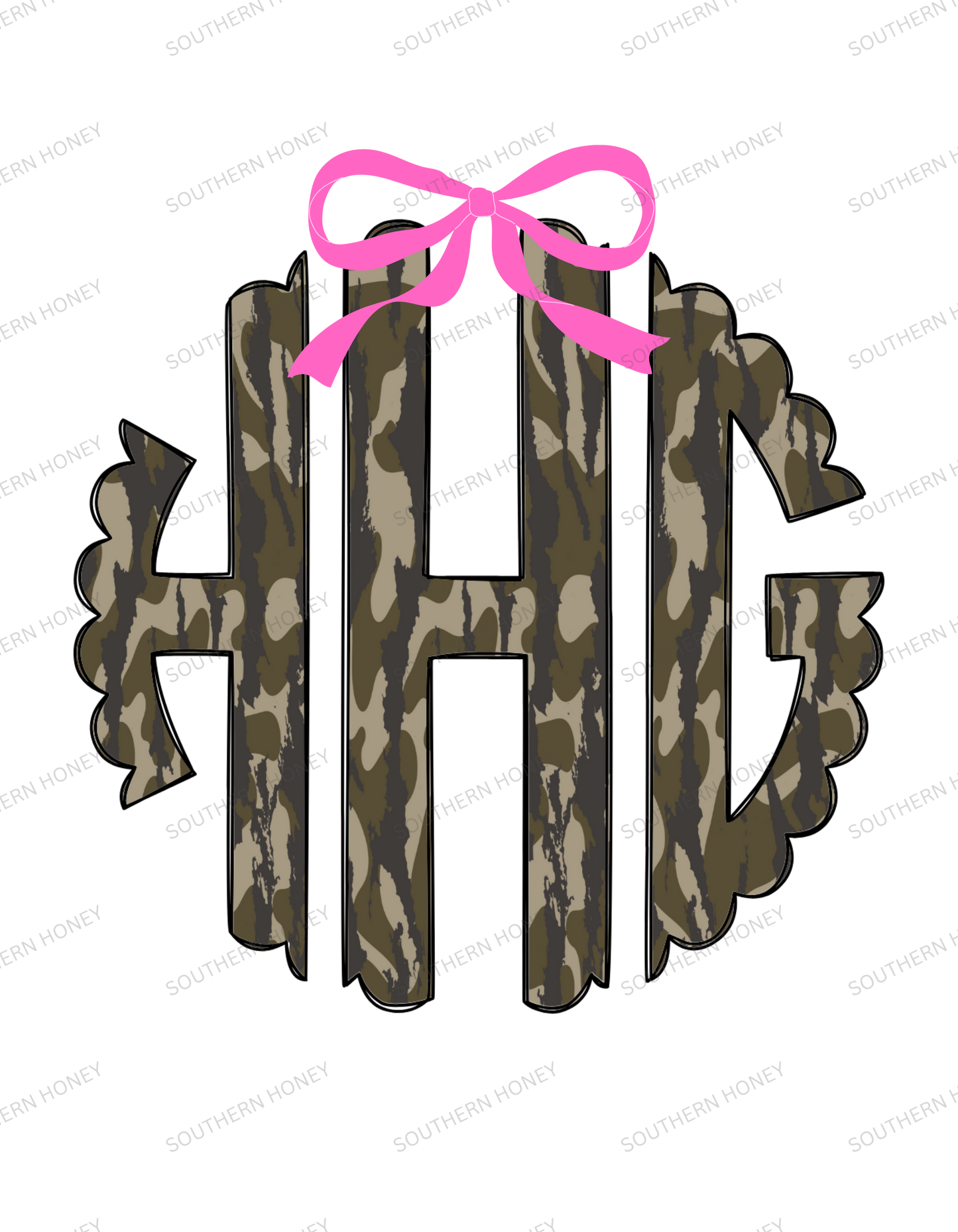 Trending Camo Monogram