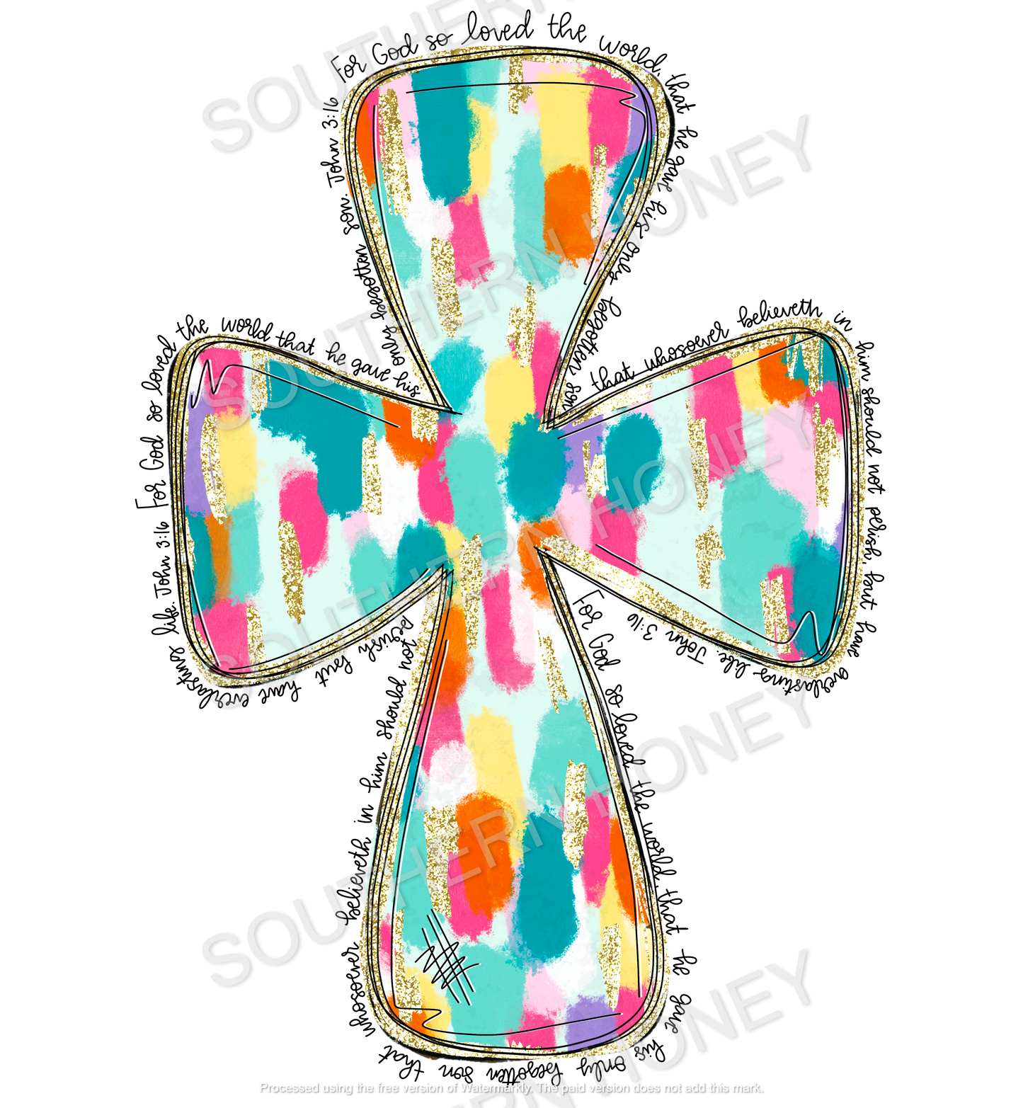 Jesus Easter Cross John 3:16