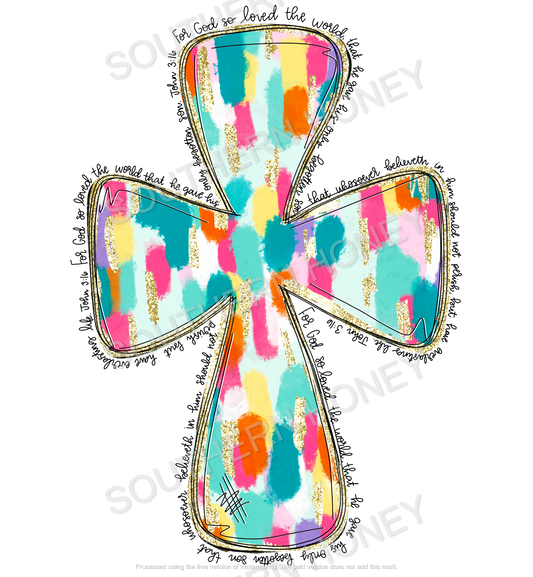 Jesus Easter Cross John 3:16