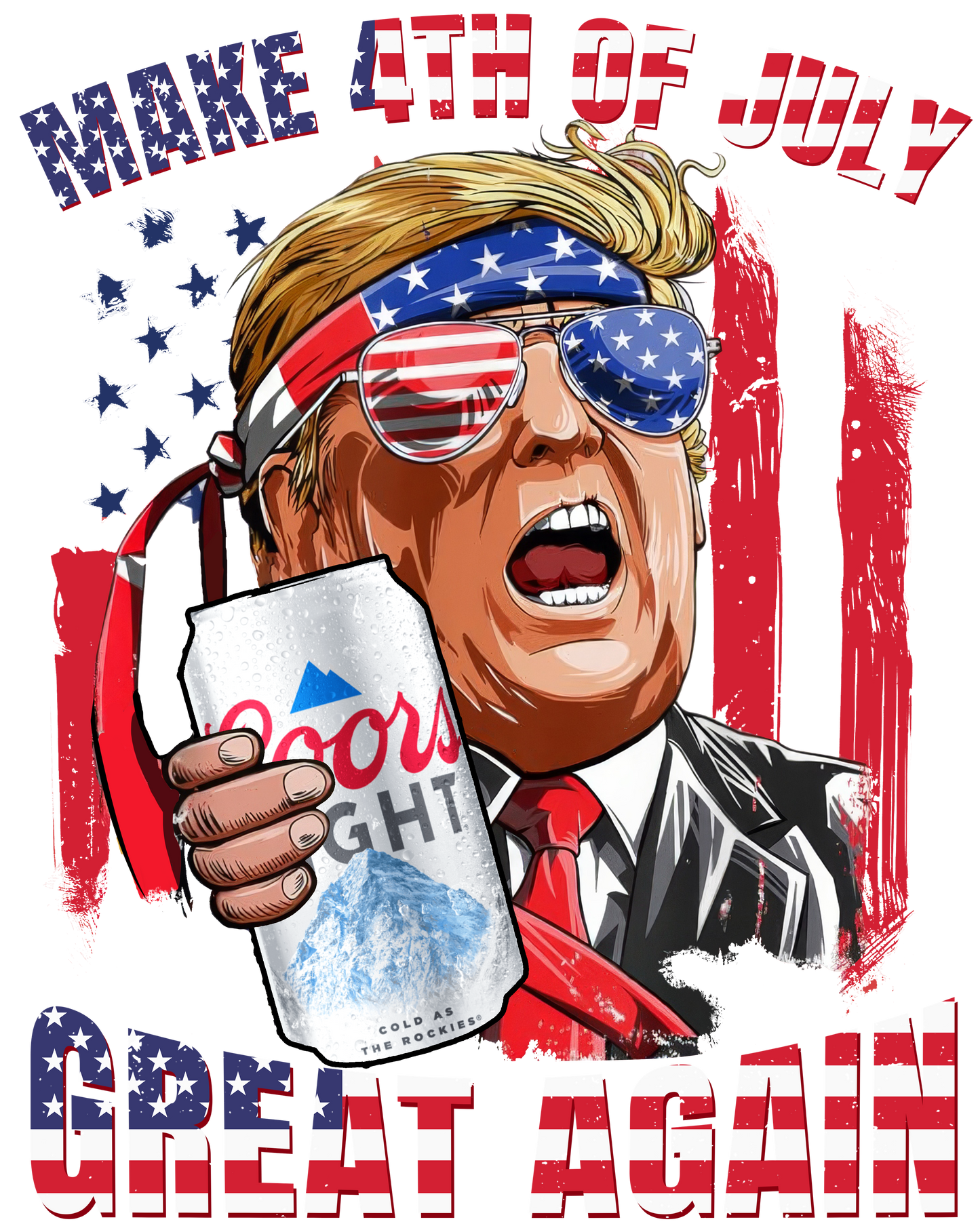 Trump Make 4th of July Great again Coors