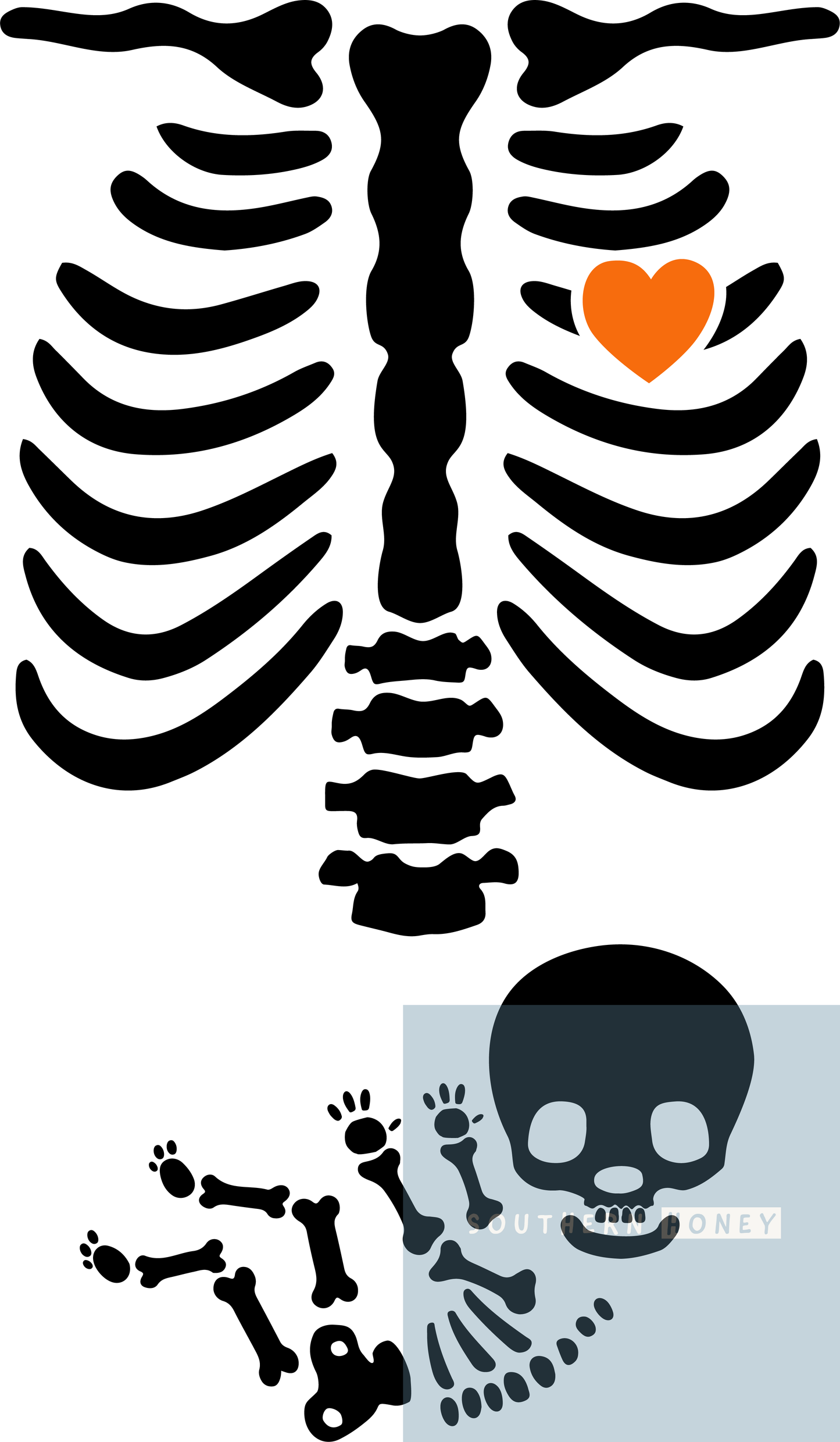 Trendy Skeleton Baby