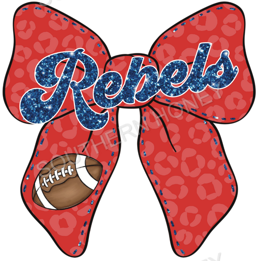 Rebels Football Bow