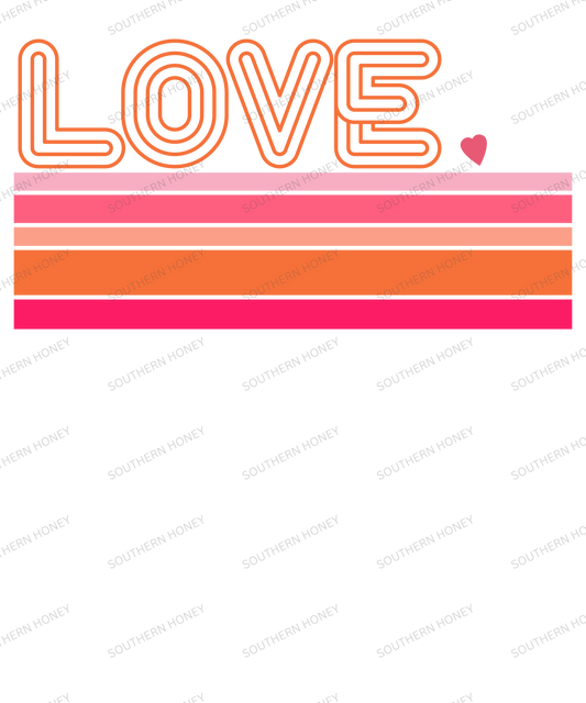 Valentine Love Striped