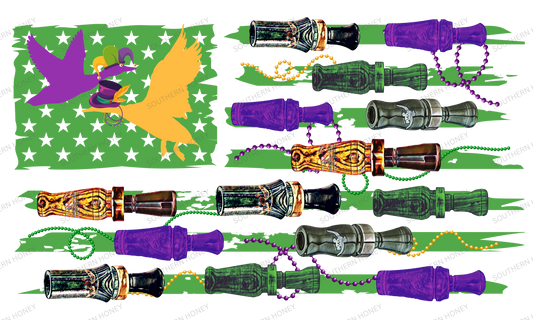 Mardi Gras Duck Call Flag