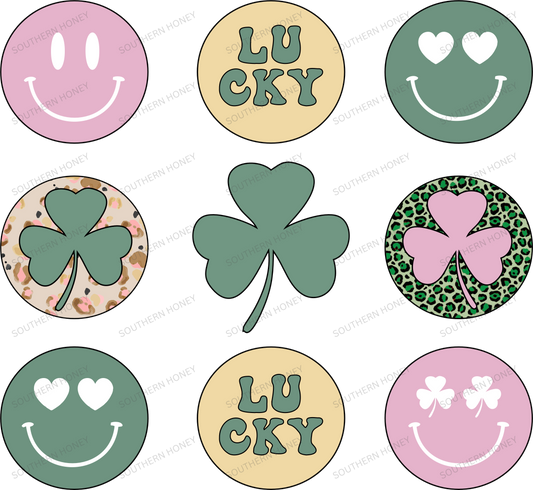 St. Patrick's Day Smiley Shamrocks