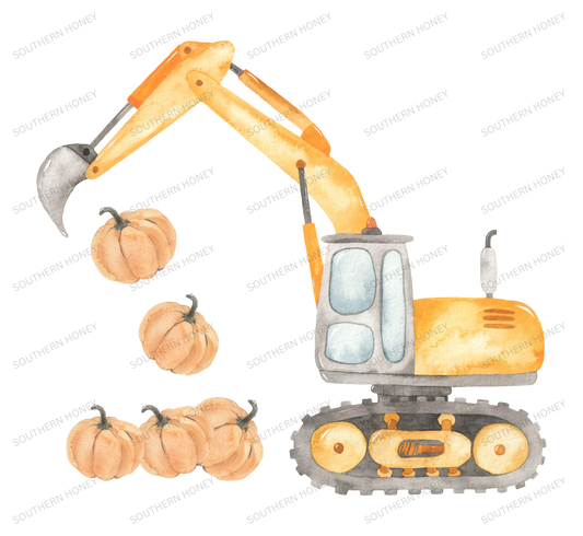 Fall Halloween Pumpkin Excavator