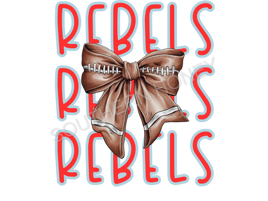 Rebels Football Bow