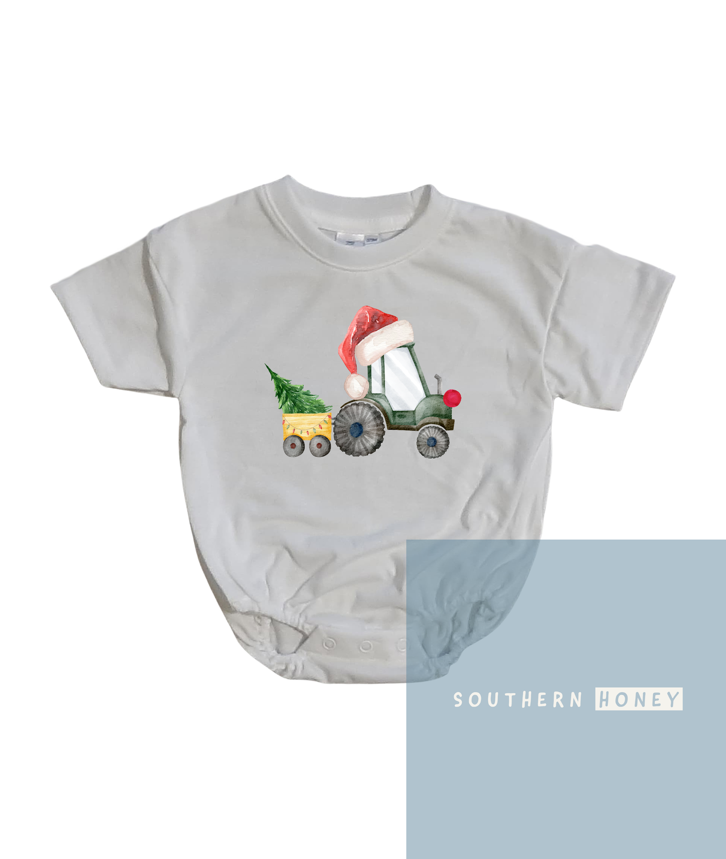 Christmas Childrens Santa Hat Tractor