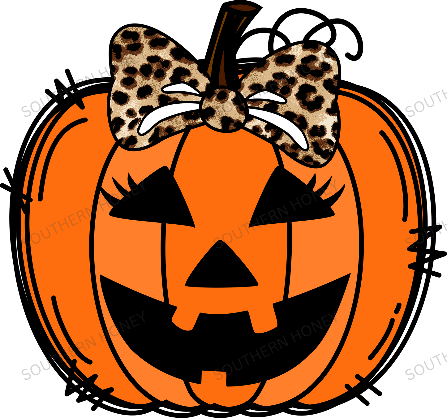 Halloween Childrens Pumpkin Leopard