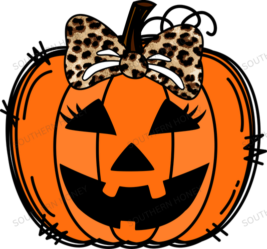 Halloween Childrens Pumpkin Leopard