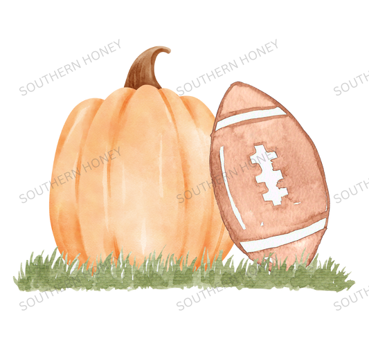 Fall Childrens Pumpkin & Football