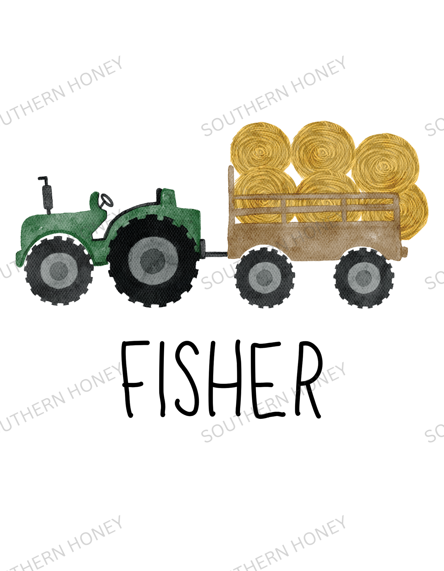 Trendy Childrens Tractor & Hay