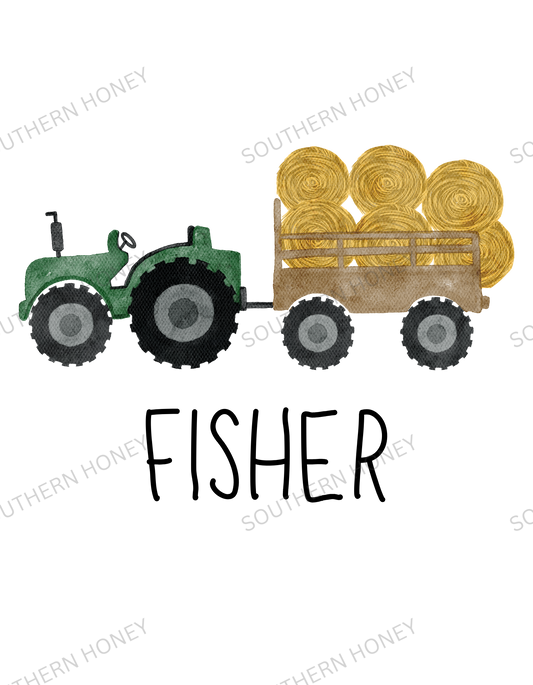 Trendy Childrens Tractor & Hay